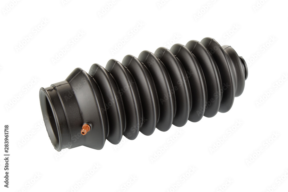 power steering rack boot, car spare part isolated on white