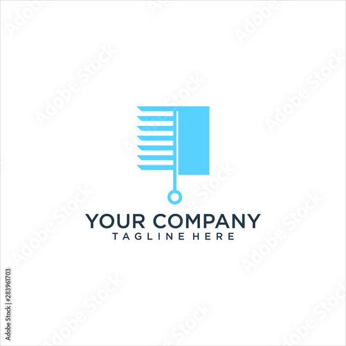windows coverings logo vector abstract graphic