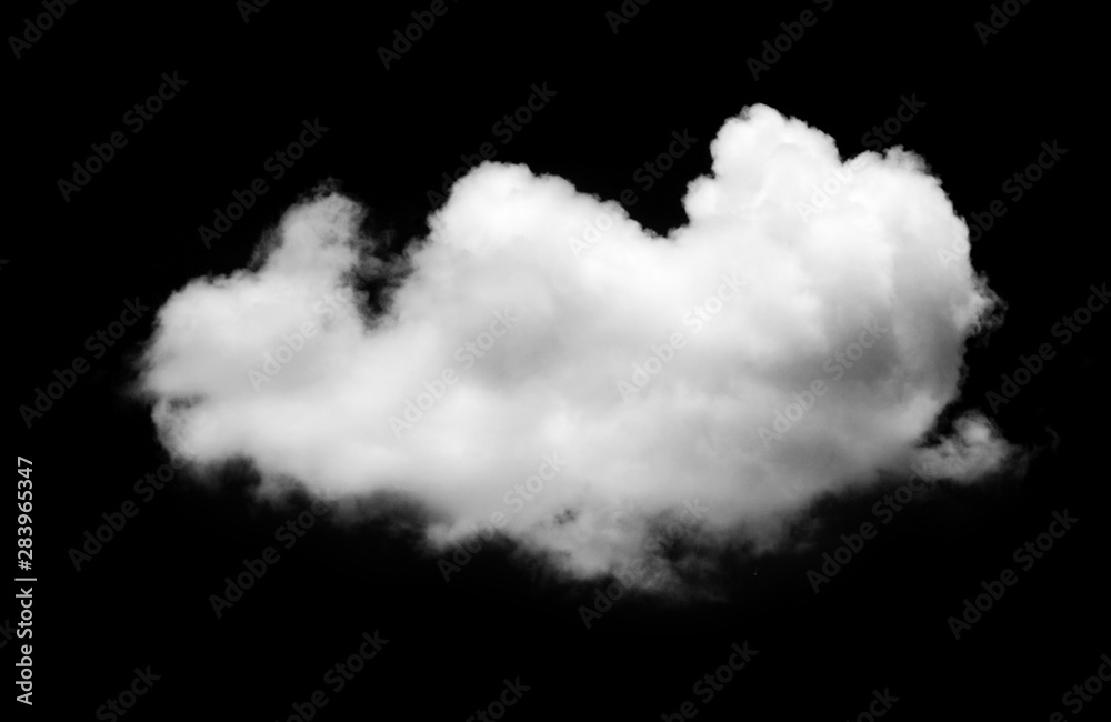 Cloud isolated on a black background Cloud isolated on a black background