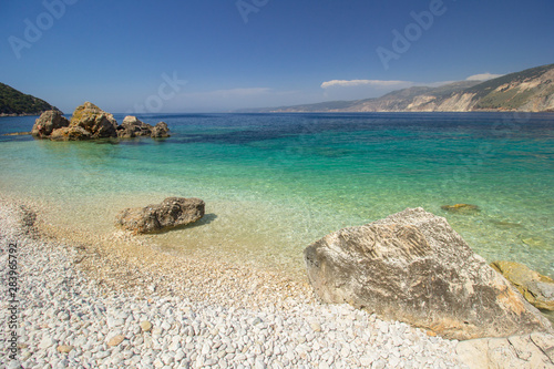 Vouti beach, Kefalonia island, Greece