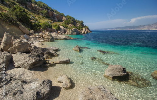 Fototapeta Naklejka Na Ścianę i Meble -  Vouti beach, Kefalonia island, Greece