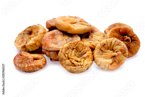 dried figs fruit isolated on white background