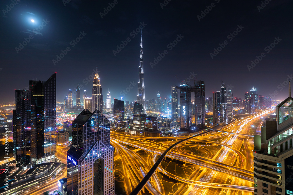 City of dubaï by night