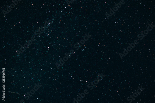 Night sky covered with many stars.