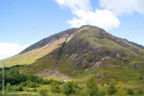 A mountain in Glen Coe in the Scottish highlands