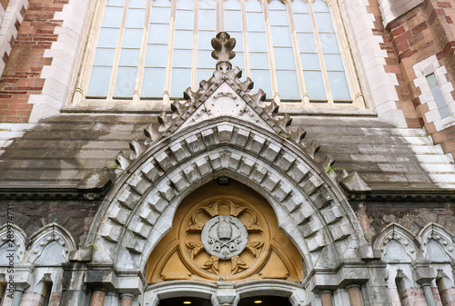 Saints Peter and Paul s Church  Cork in Ireland. The portal tympanum of the church.