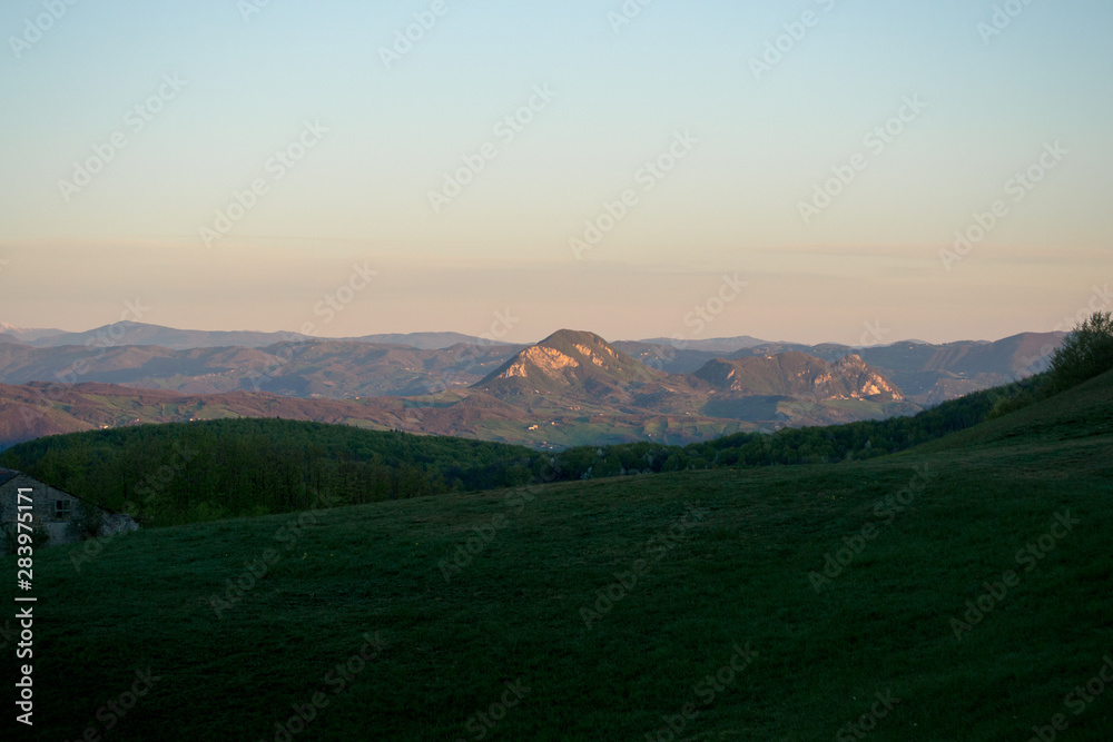 Fototapeta premium Apennines mountain landscape seen from the