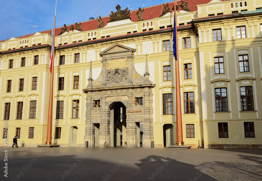 The Presidential Palace in Prague Castle.