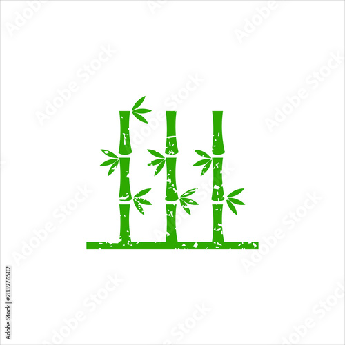 Bamboo vector icon illustration design template download