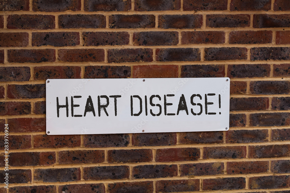 Word writing text Heart Disease. Business photo showcasing class of diseases that involve the heart or blood vessels Word writing text Heart Disease. Business photo showcasing class of diseases that involve the heart or blood vessels