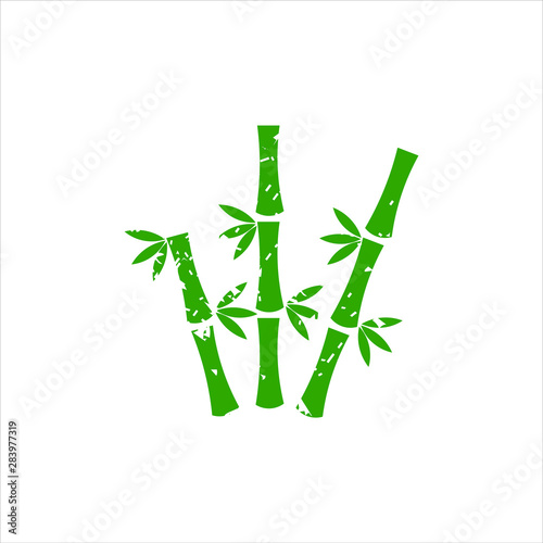 Bamboo vector icon illustration design template download