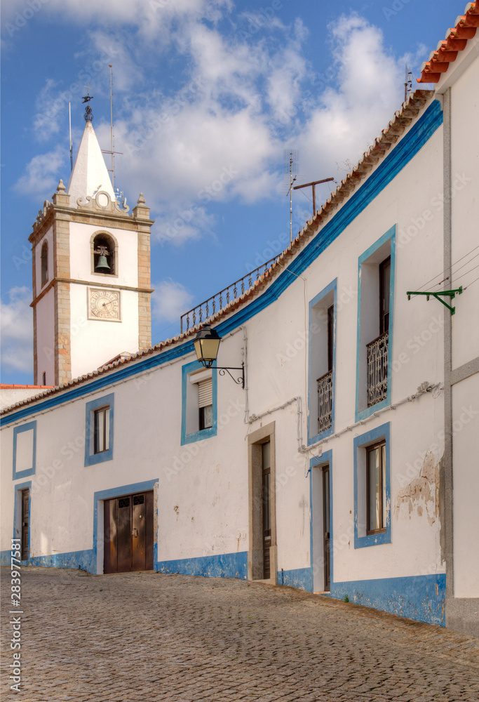 Obraz premium Ville traditionnelle du Sud portugais : Arronches, Alentejo