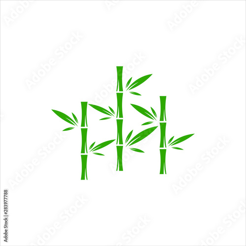 Bamboo vector icon illustration design template download