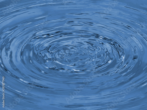 close up of liquid blue ripple wave for abstract background, droplet water wave
