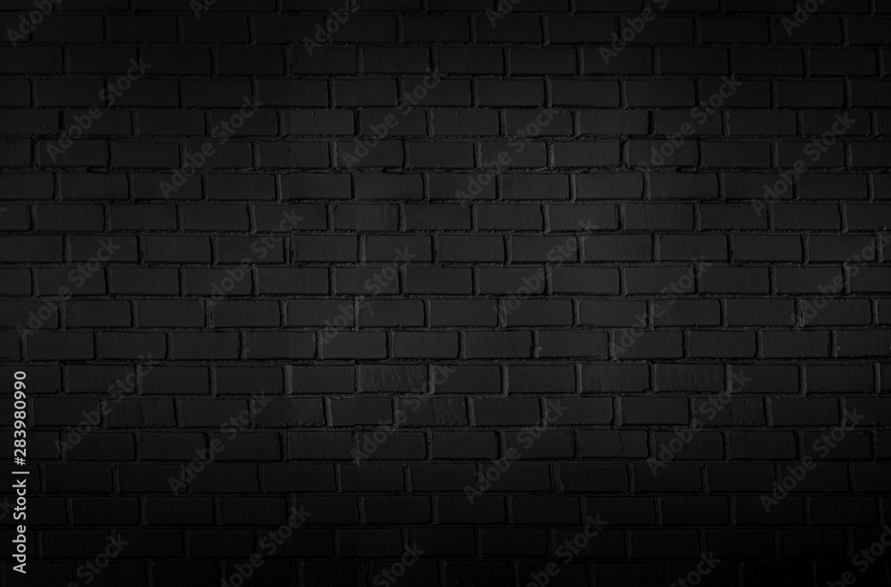 Abstract black brick wall pattern background and black backdrop, Blank copy space. Abstract black brick wall pattern background and black backdrop, Blank copy space.
