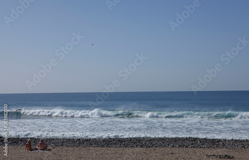 Gran Canaria Spain Maspalomas ocean waves