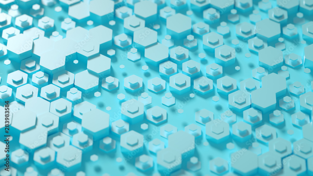 Geometry hexagon background. 3d illustration, 3d rendering. Geometry hexagon background. 3d illustration, 3d rendering.