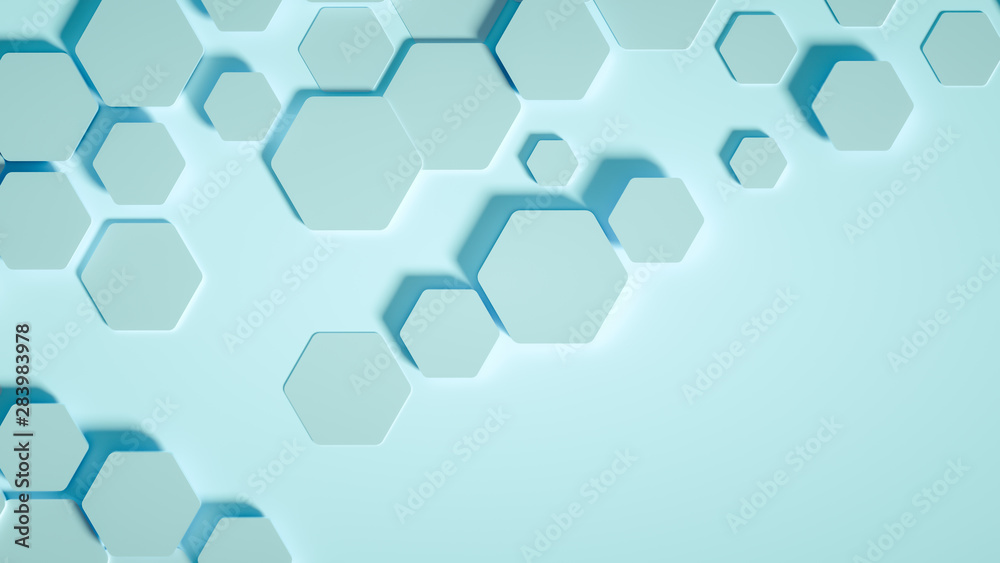 Geometry hexagon background. 3d illustration, 3d rendering. Geometry hexagon background. 3d illustration, 3d rendering.