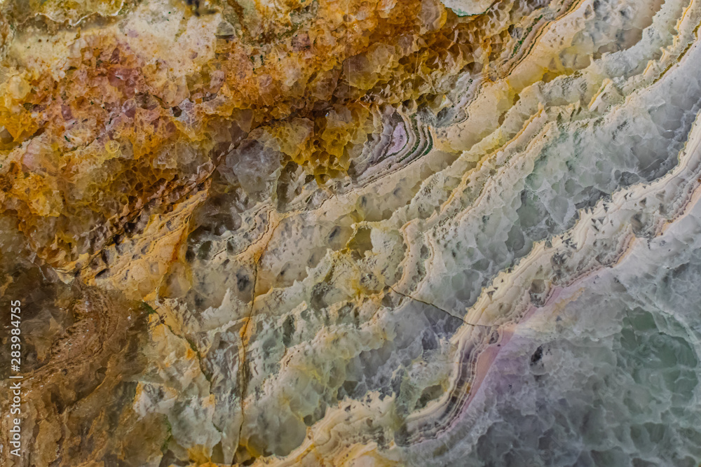 Fluorite surface texture close view