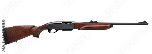 Gun rifle isolated on white