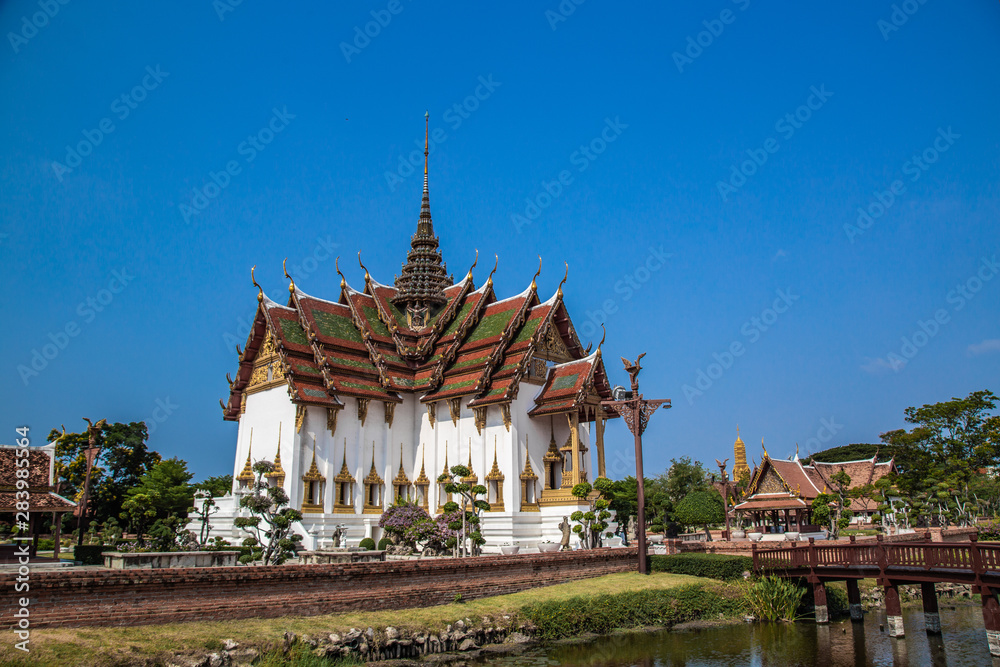 Temples in Ancient City Muang Boran in Bangkok Thailand Temples in Ancient City Muang Boran in Bangkok Thailand