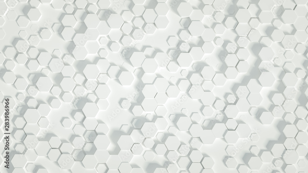 Geometry hexagon background. 3d illustration, 3d rendering. Geometry hexagon background. 3d illustration, 3d rendering.