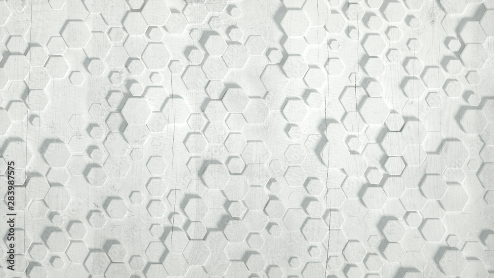 Geometry hexagon background. 3d illustration, 3d rendering. Geometry hexagon background. 3d illustration, 3d rendering.