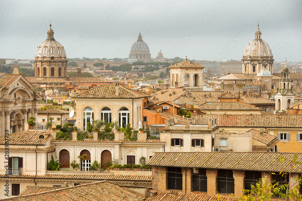 historic cityscapes of magnificent Rome