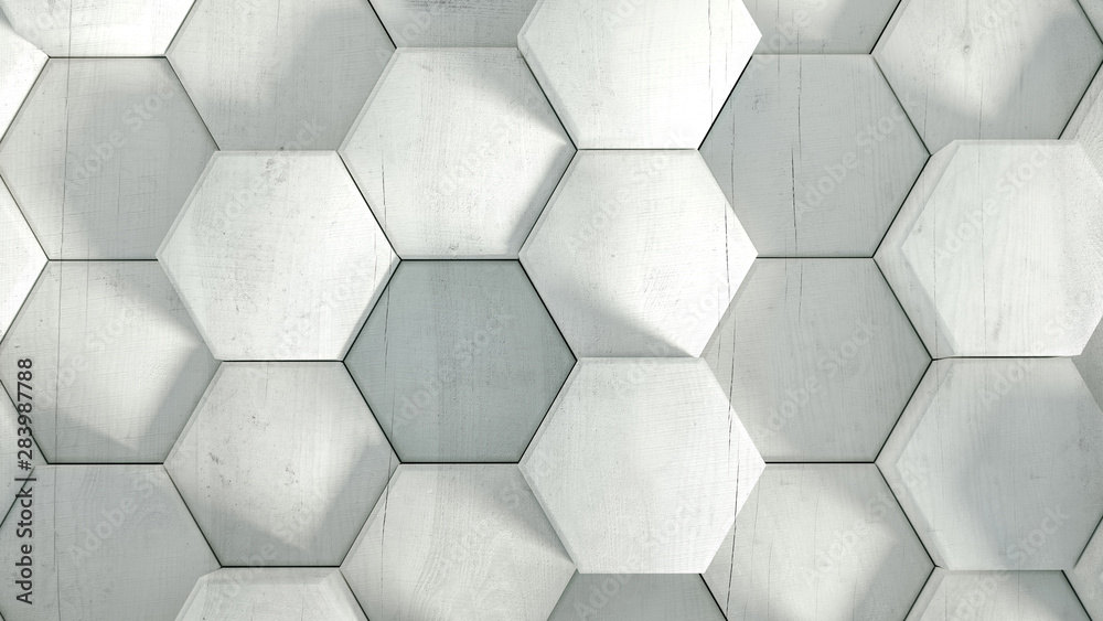 Geometry hexagon background. 3d illustration, 3d rendering. Geometry hexagon background. 3d illustration, 3d rendering.