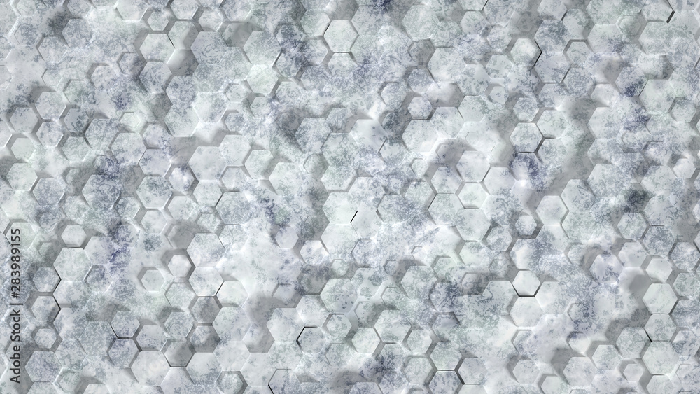 Geometry hexagon background. 3d illustration, 3d rendering. Geometry hexagon background. 3d illustration, 3d rendering.