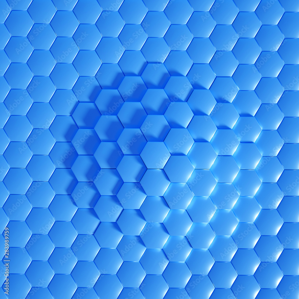 Geometry hexagon background. 3d illustration, 3d rendering. Geometry hexagon background. 3d illustration, 3d rendering.