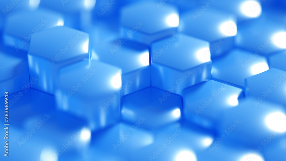 Geometry hexagon background. 3d illustration, 3d rendering. Geometry hexagon background. 3d illustration, 3d rendering.
