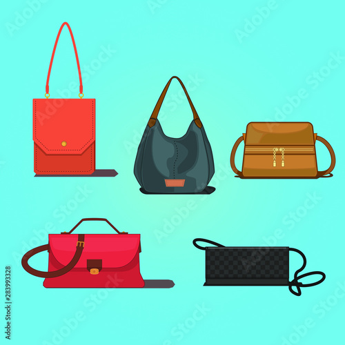 vector bags design illustration leather