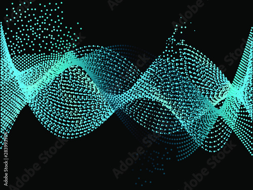 EPS 10 vector. Futuristic colorful background. Backdrop with lines and waves.