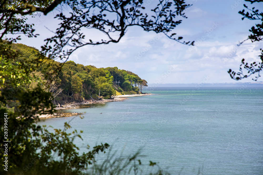 Apple island on a summer day