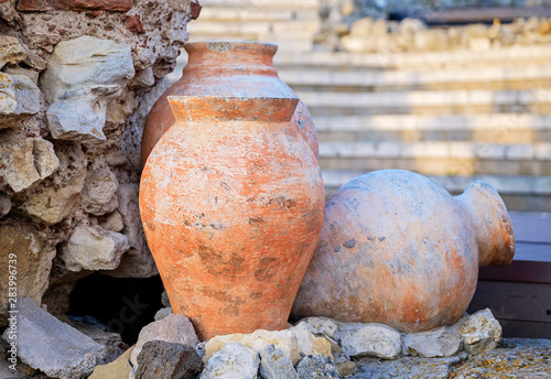 Antique Vases on the Ruins