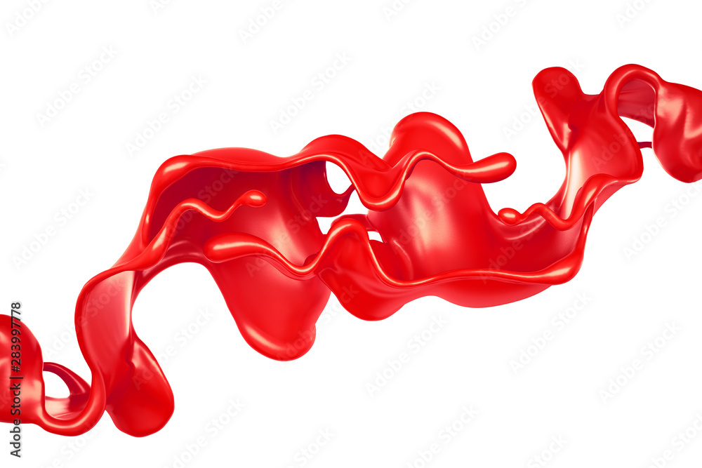 Splash of fluid. 3d illustration, 3d rendering. Splash of fluid. 3d illustration, 3d rendering.