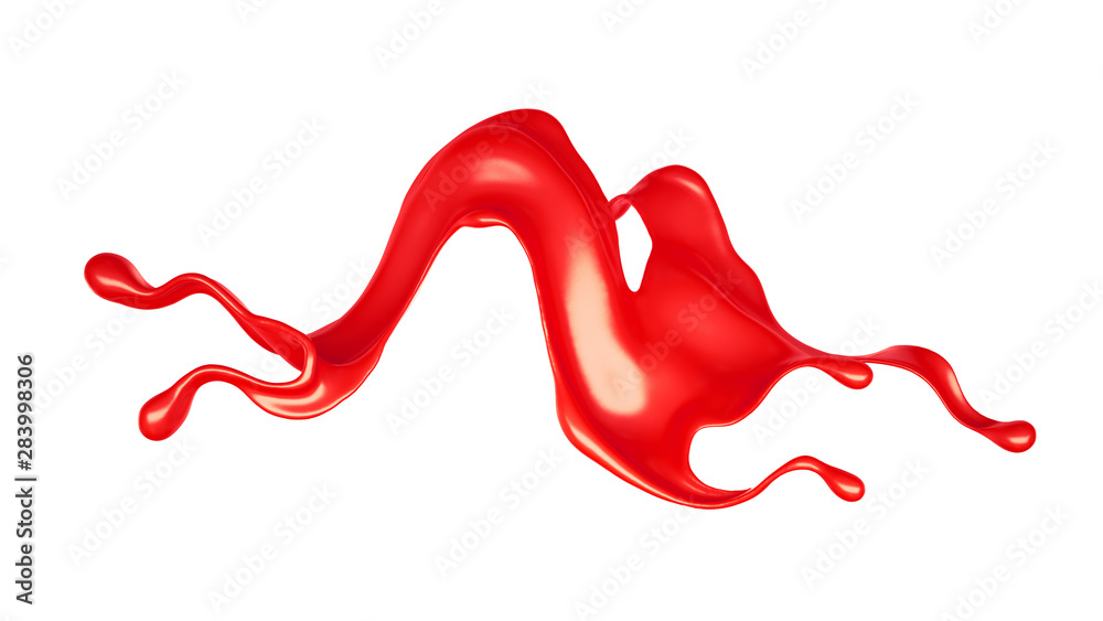 Splash of fluid. 3d illustration, 3d rendering. Splash of fluid. 3d illustration, 3d rendering.