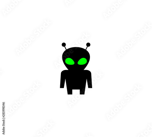Alien flat icon