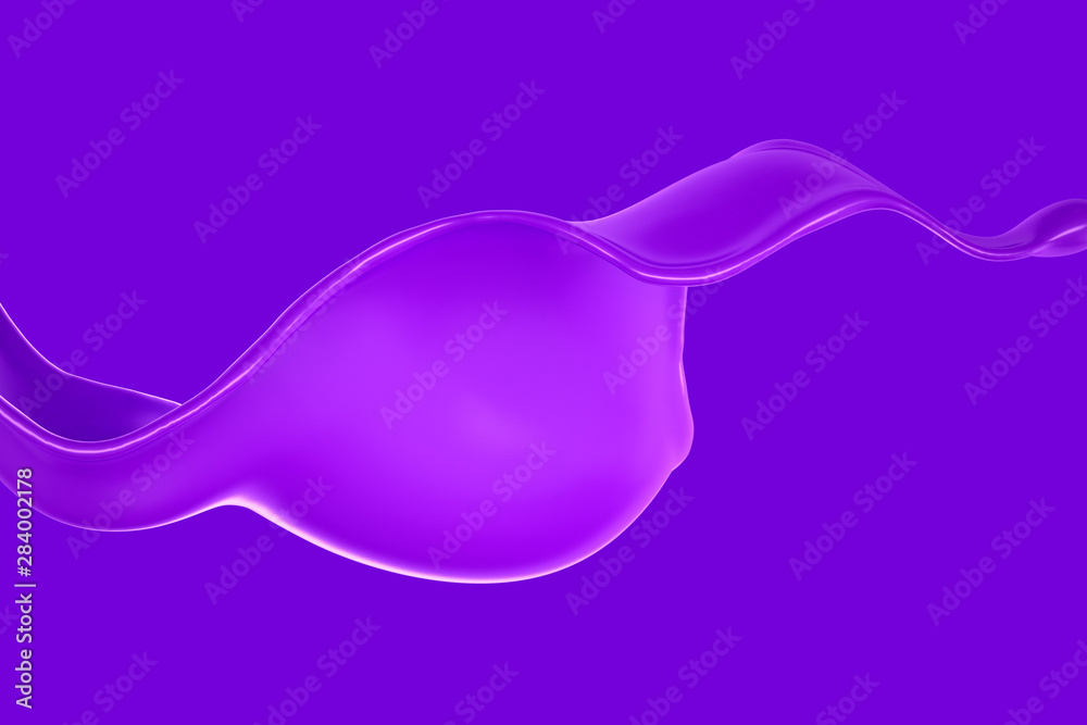 Splash of fluid. 3d illustration, 3d rendering. Splash of fluid. 3d illustration, 3d rendering.