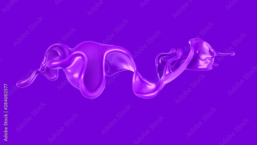 Splash of fluid. 3d illustration, 3d rendering. Splash of fluid. 3d illustration, 3d rendering.