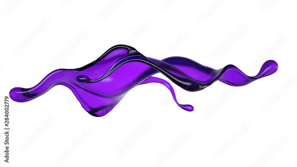 Splash of fluid. 3d illustration, 3d rendering. Splash of fluid. 3d illustration, 3d rendering.