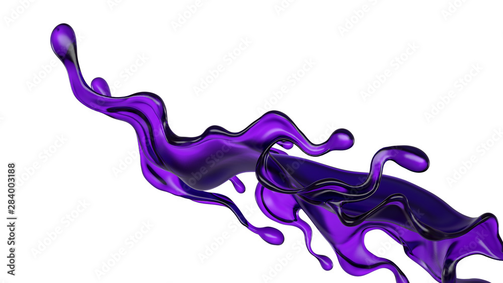 Splash of fluid. 3d illustration, 3d rendering. Splash of fluid. 3d illustration, 3d rendering.