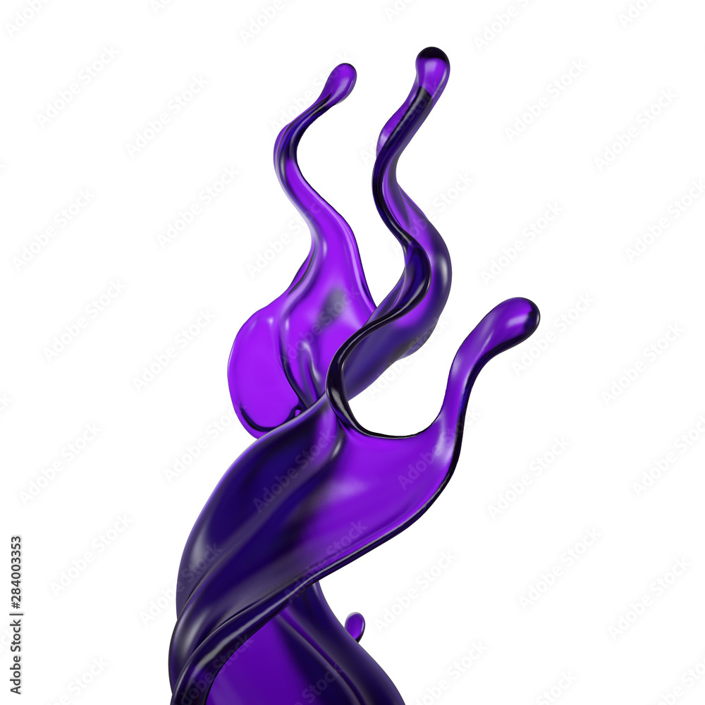 Splash of fluid. 3d illustration, 3d rendering. Splash of fluid. 3d illustration, 3d rendering.