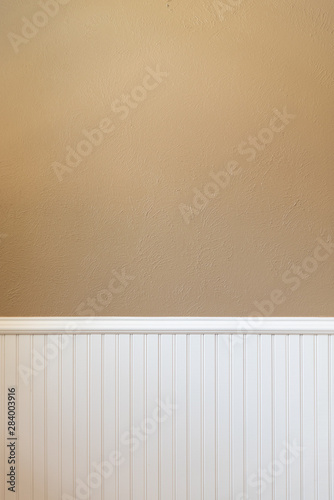 wall with wainscoating