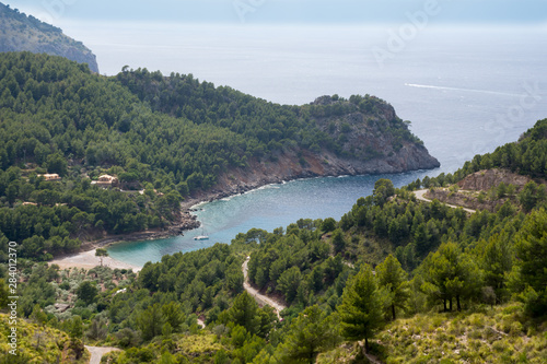 Overlooking the Bay of Cala Tuent in Mallorca