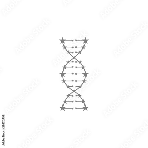 DNA, genetic sign, medical , health grey color icon