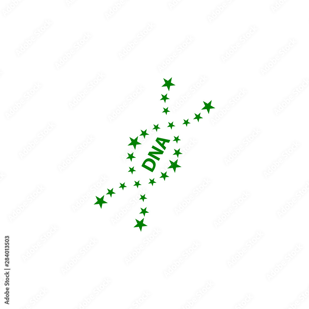 DNA, genetic sign, medical , health green color icon DNA, genetic sign, medical , health green color icon