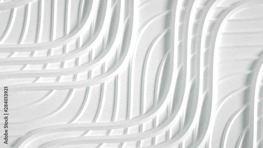 White matte background with a volume print. 3d illustration, 3d rendering. White matte background with a volume print. 3d illustration, 3d rendering.