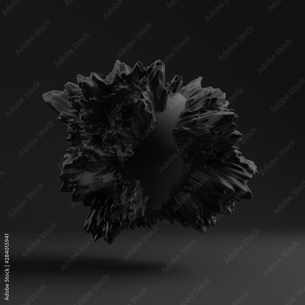 Background with black shape, texture. 3d illustration, 3d rendering. Background with black shape, texture. 3d illustration, 3d rendering.